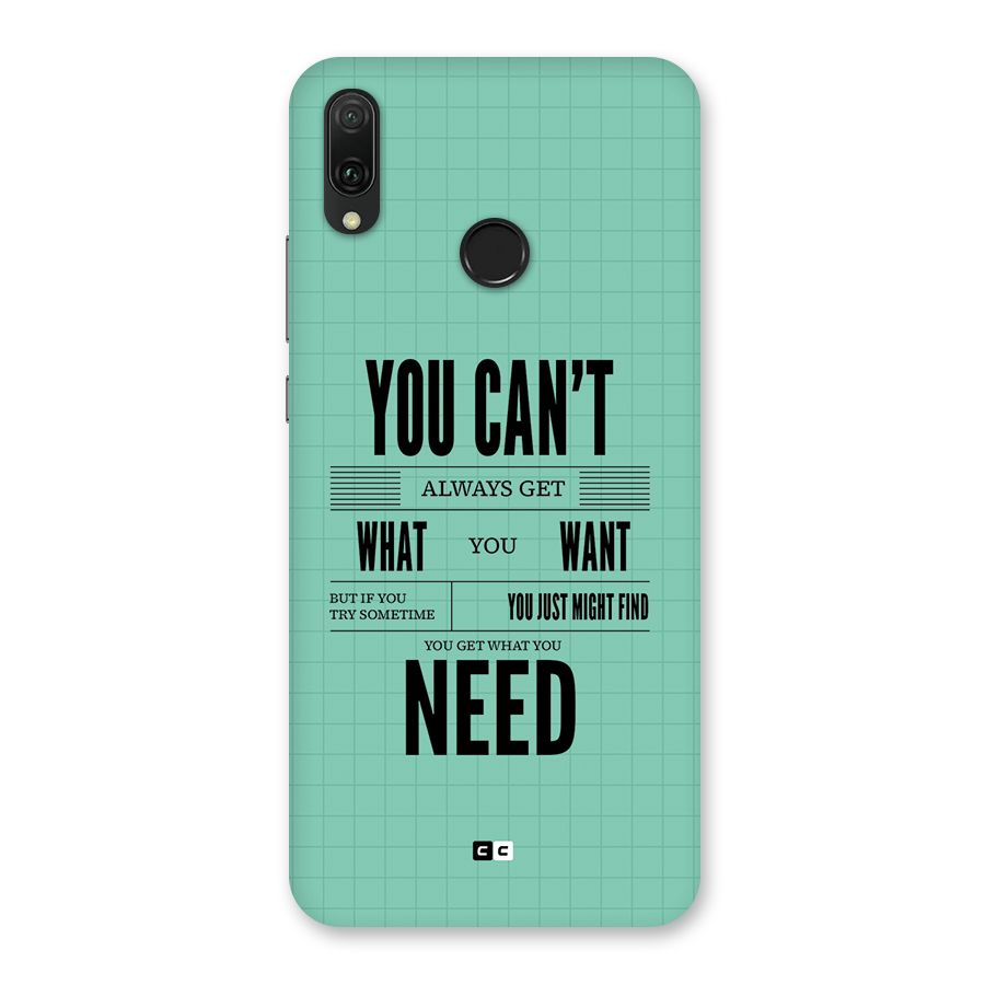 Cant Always Get Back Case for Huawei Y9 (2019)