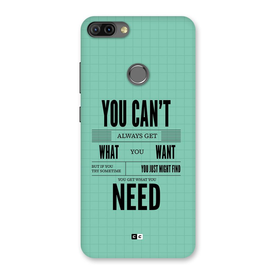 Cant Always Get Back Case for Infinix Hot 6 Pro