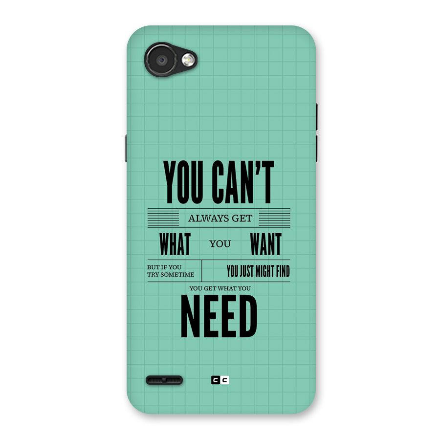 Cant Always Get Back Case for LG Q6