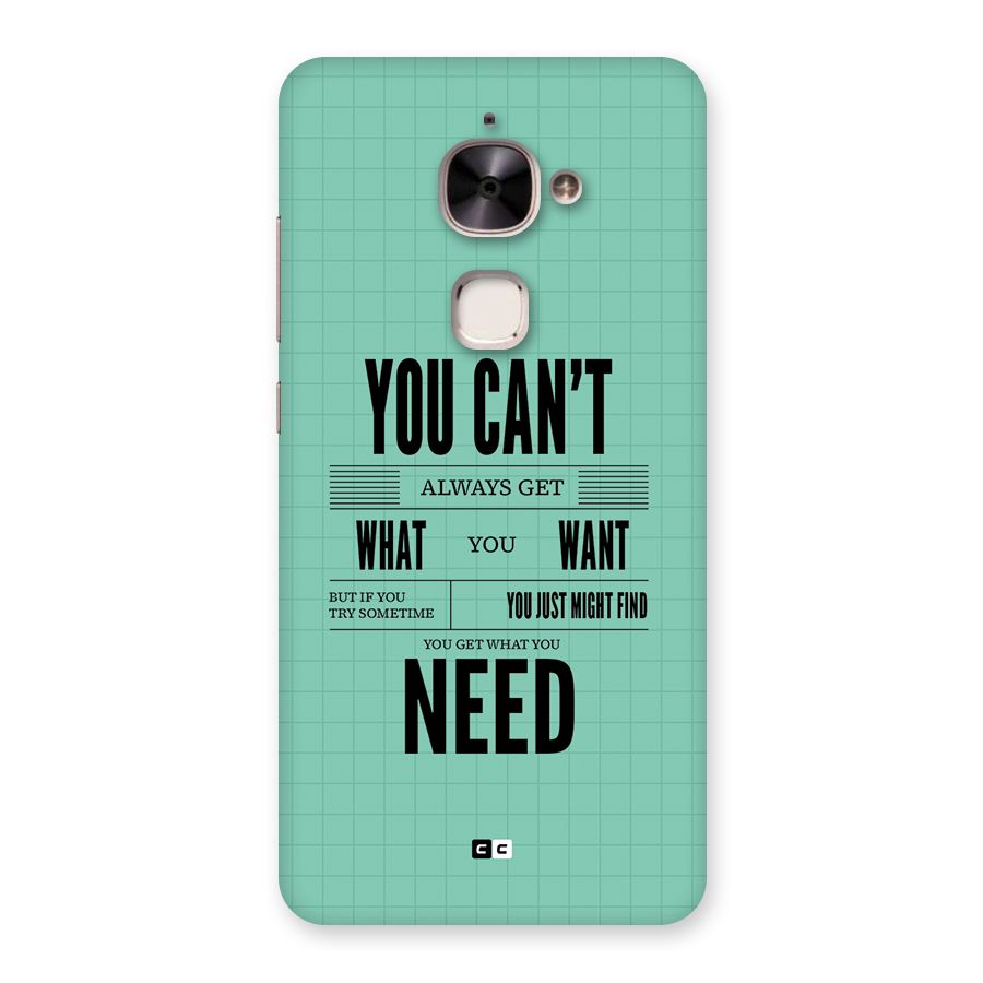 Cant Always Get Back Case for Le 2