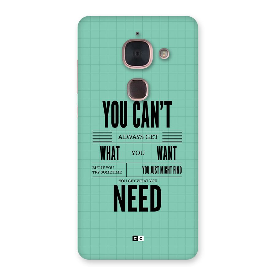 Cant Always Get Back Case for Le Max 2