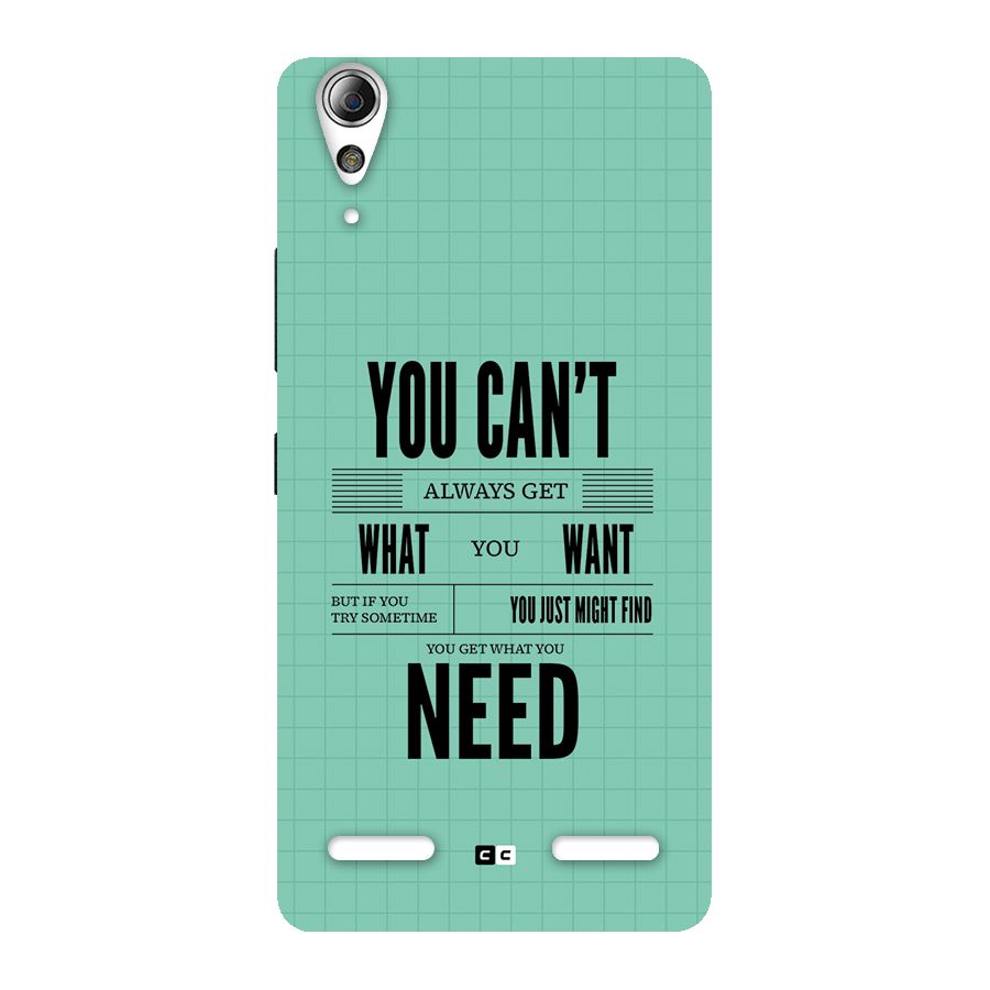 Cant Always Get Back Case for Lenovo A6000 Plus