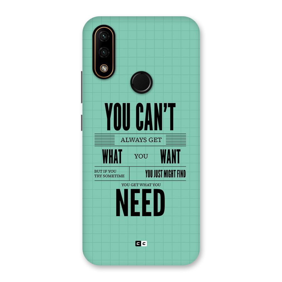 Cant Always Get Back Case for Lenovo A6 Note