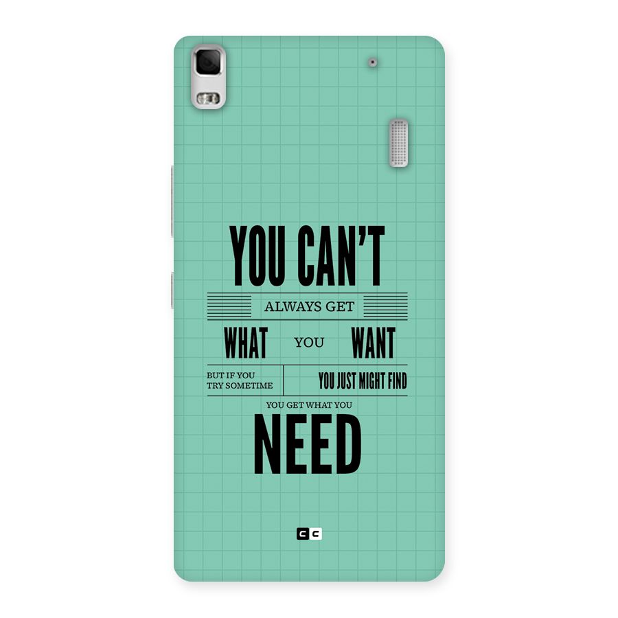 Cant Always Get Back Case for Lenovo K3 Note