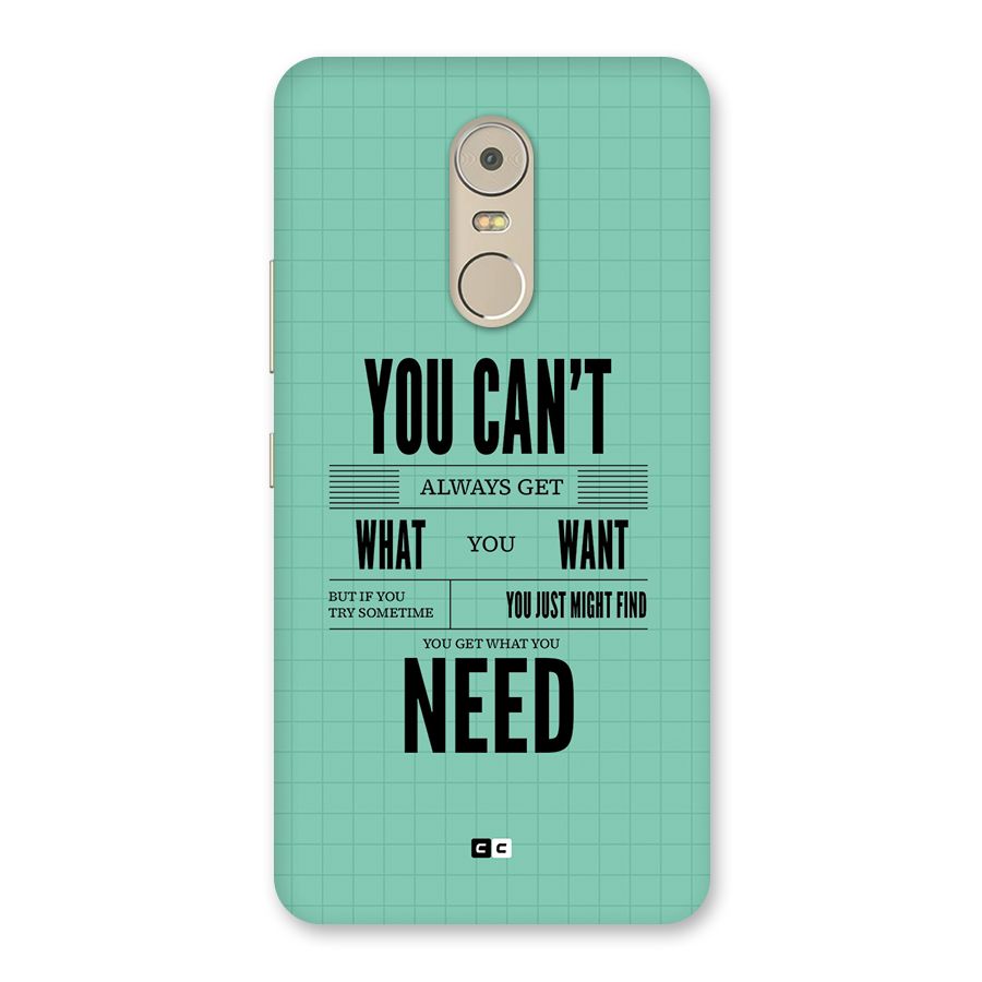 Cant Always Get Back Case for Lenovo K6 Note