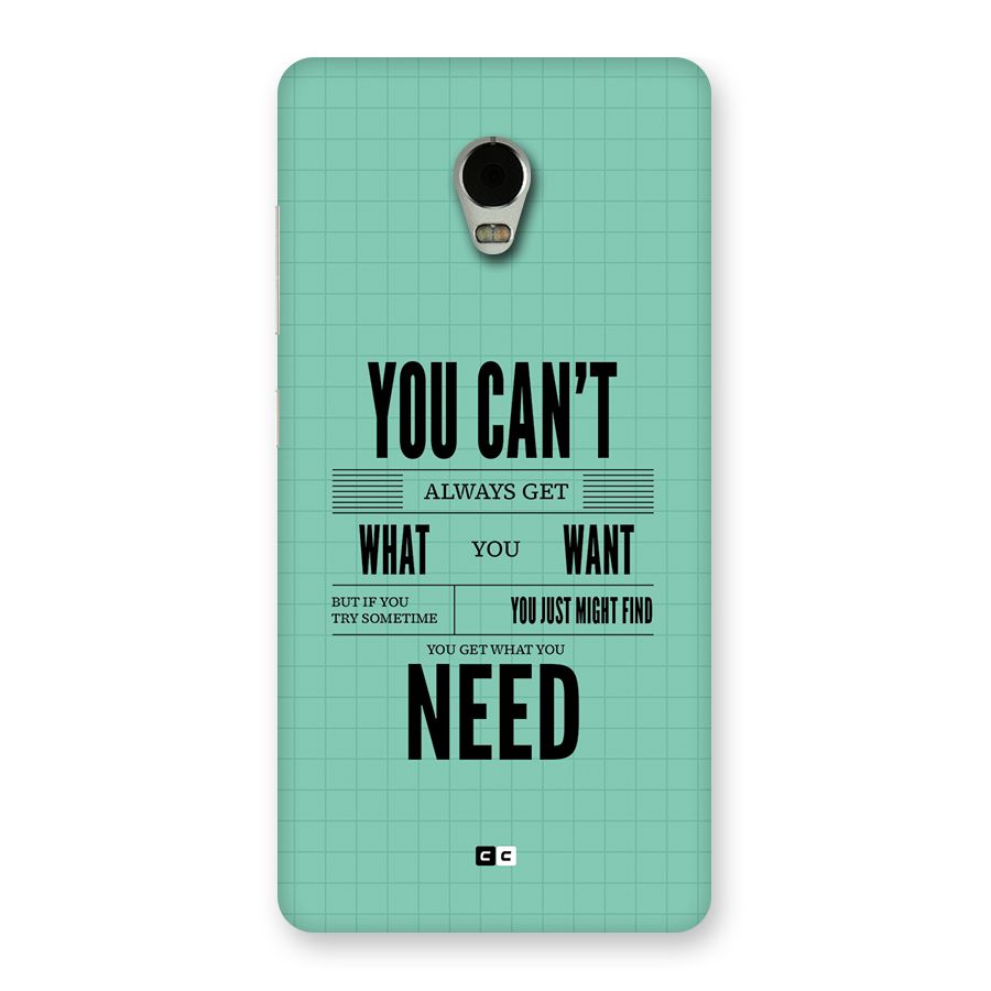 Cant Always Get Back Case for Lenovo Vibe P1