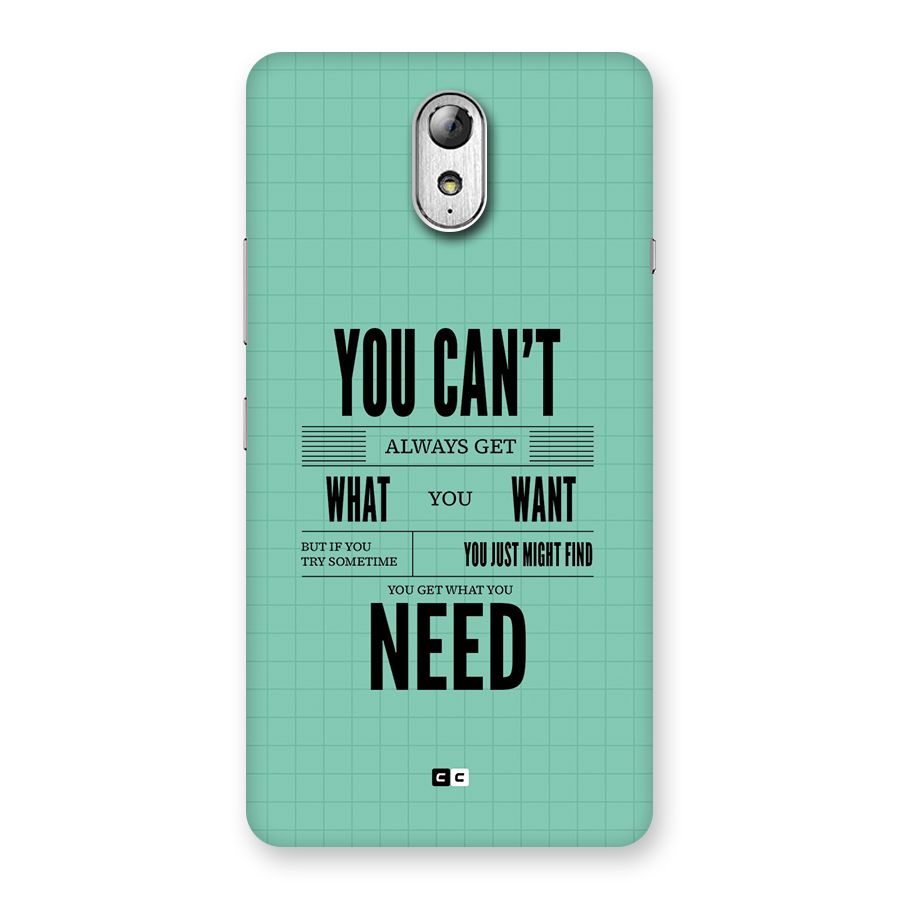 Cant Always Get Back Case for Lenovo Vibe P1M