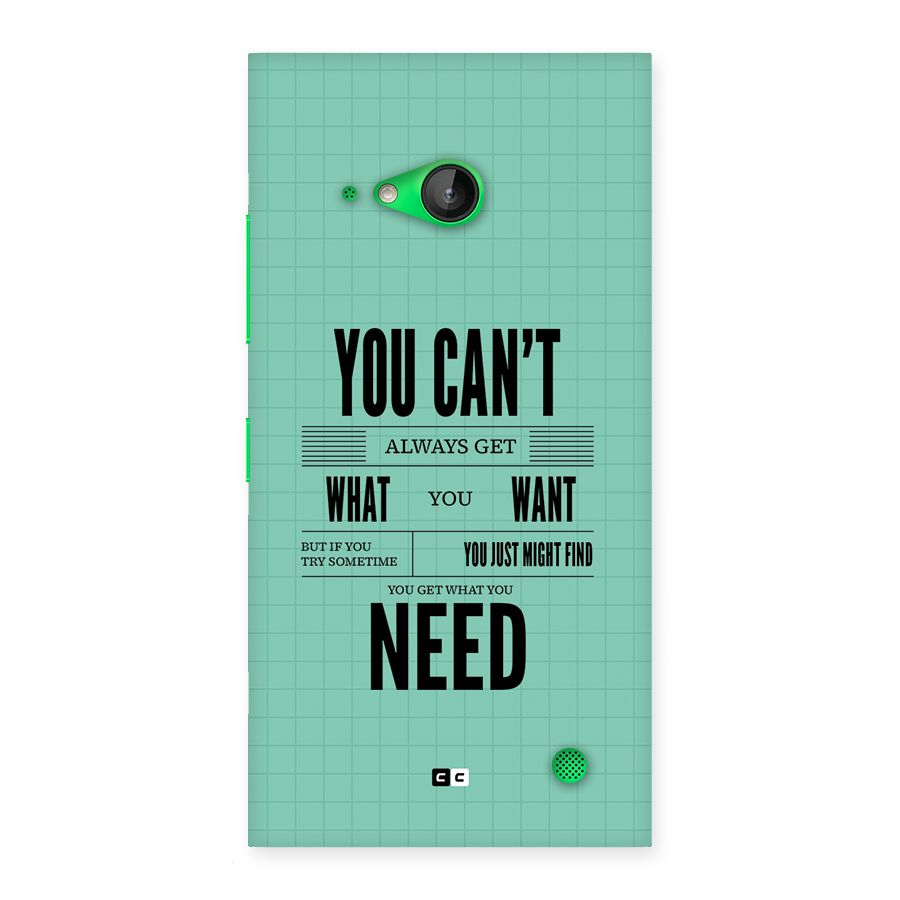 Cant Always Get Back Case for Lumia 730