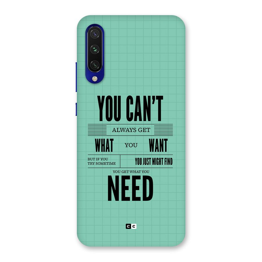 Cant Always Get Back Case for Mi A3