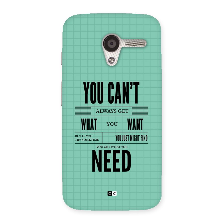 Cant Always Get Back Case for Moto X