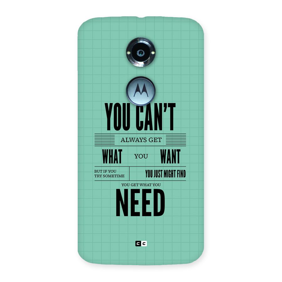 Cant Always Get Back Case for Moto X2