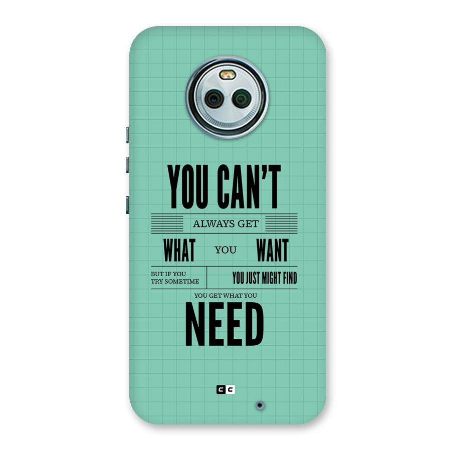Cant Always Get Back Case for Moto X4
