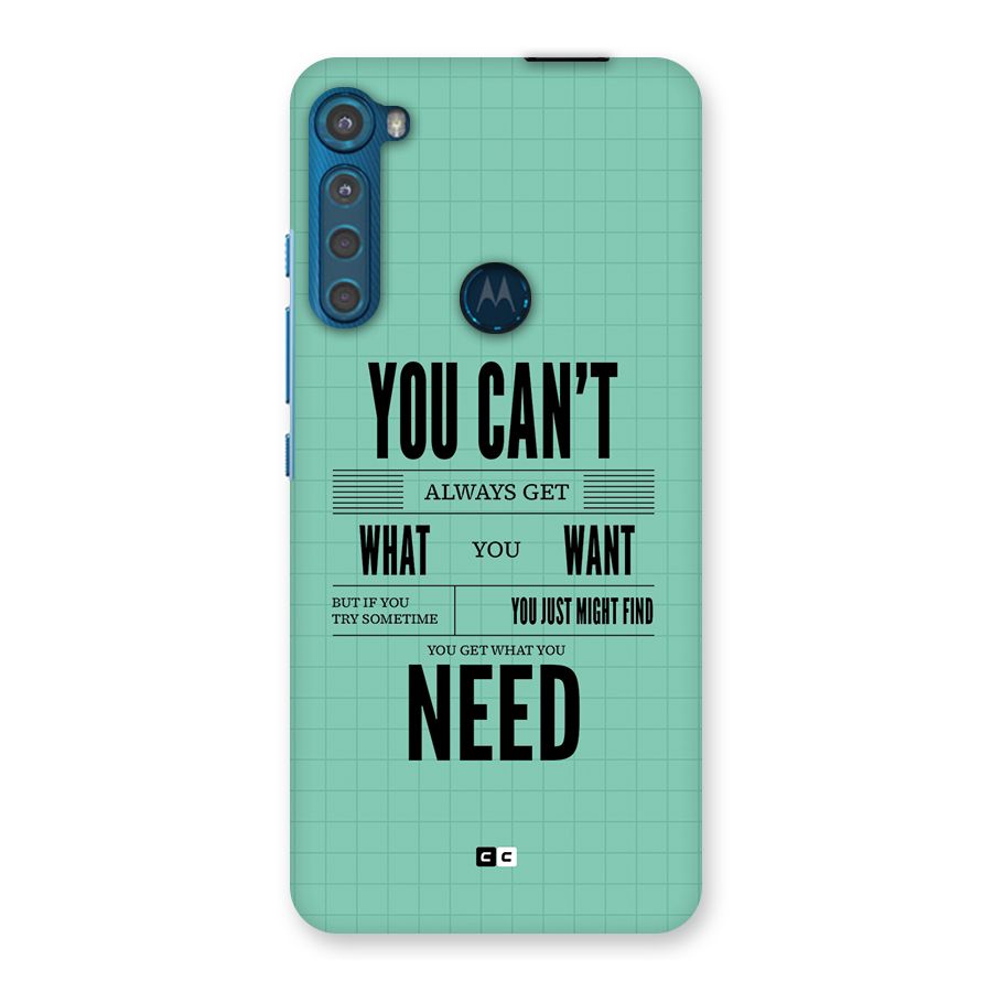 Cant Always Get Back Case for Motorola One Fusion Plus