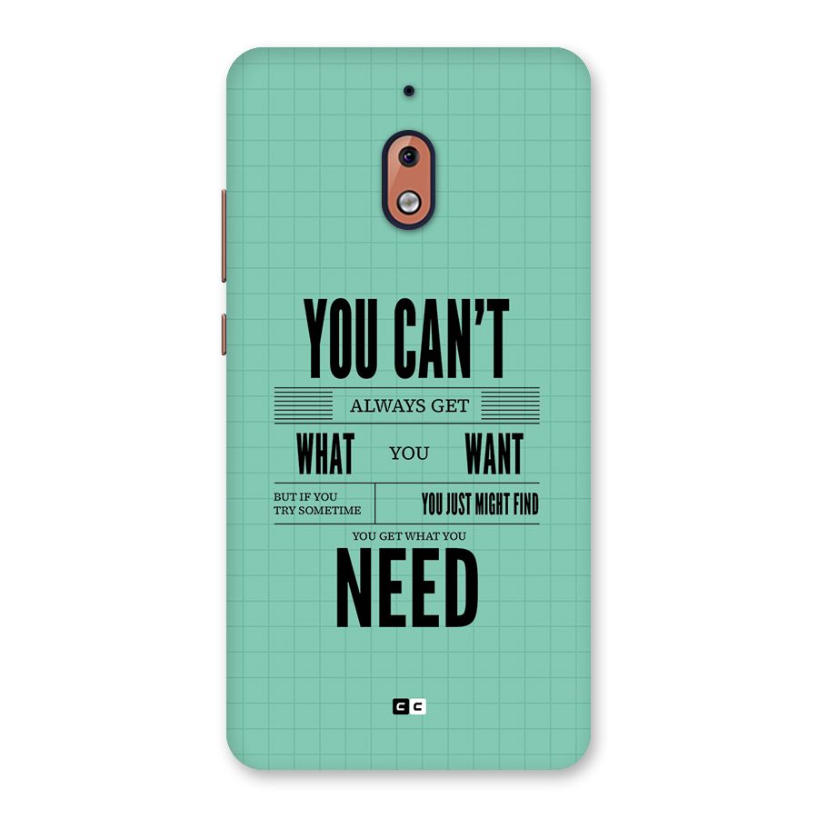 Cant Always Get Back Case for Nokia 2.1