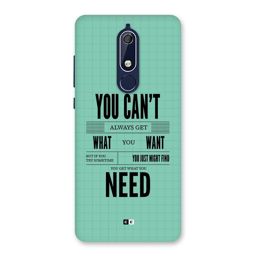 Cant Always Get Back Case for Nokia 5.1