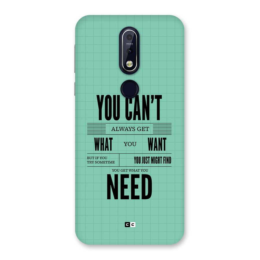Cant Always Get Back Case for Nokia 7.1