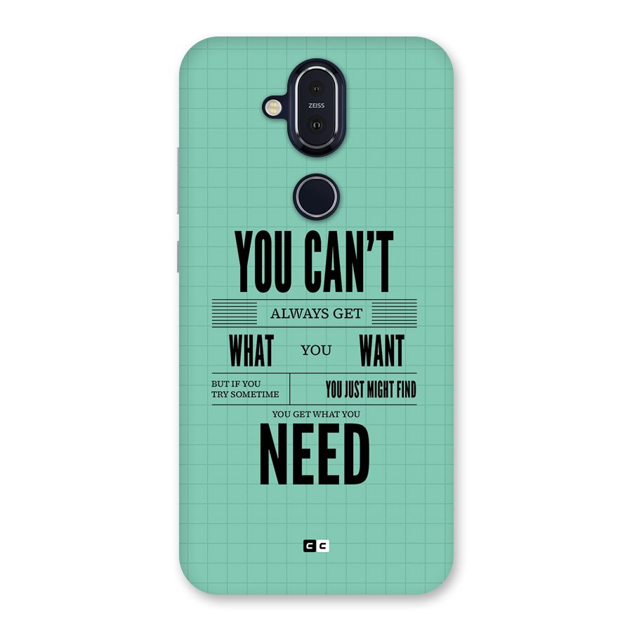 Cant Always Get Back Case for Nokia 8.1
