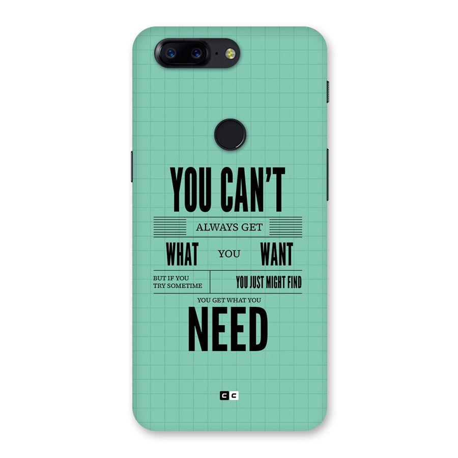 Cant Always Get Back Case for OnePlus 5T
