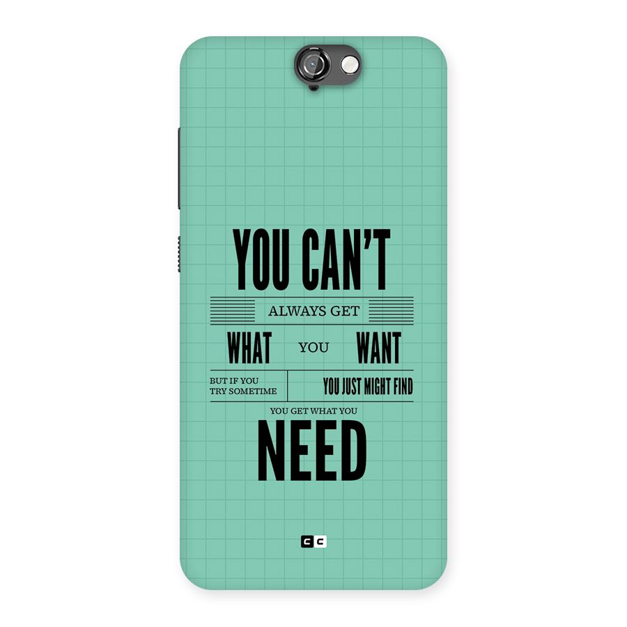 Cant Always Get Back Case for One A9