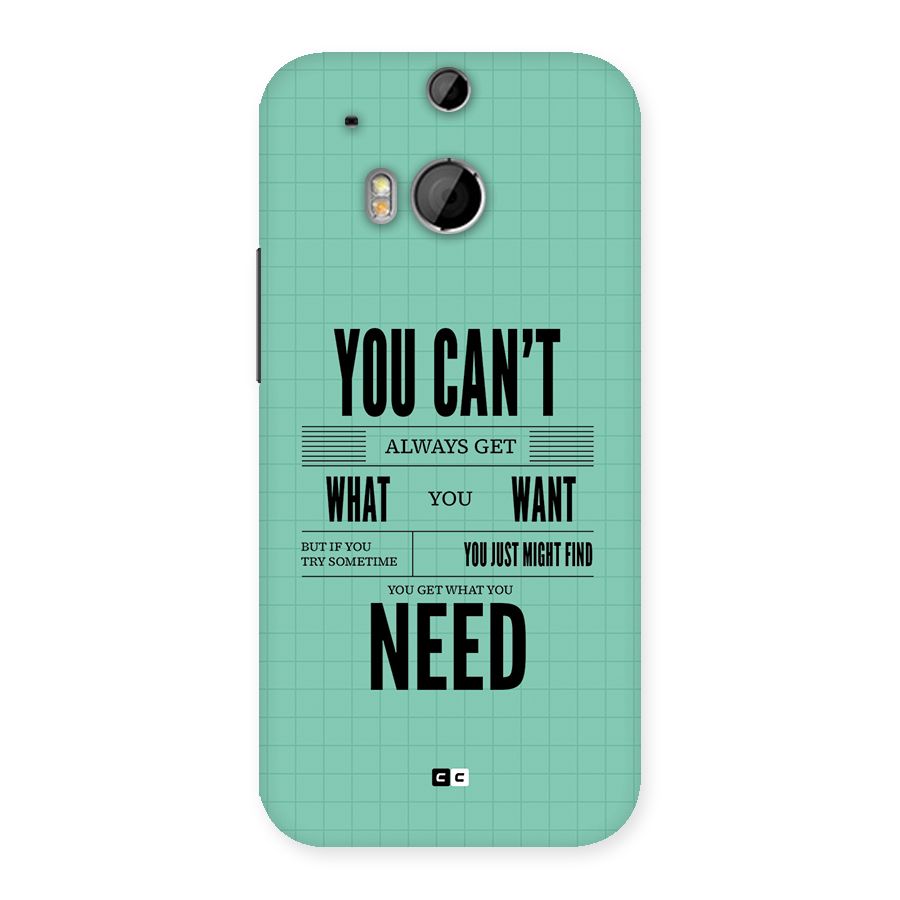Cant Always Get Back Case for One M8