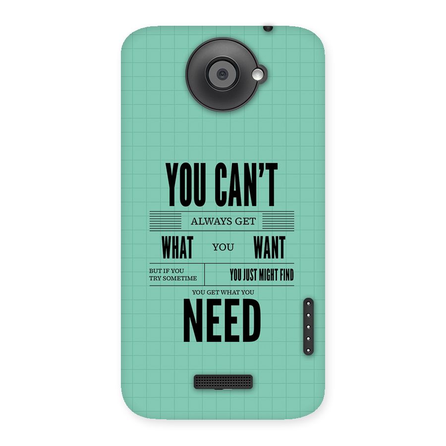 Cant Always Get Back Case for One X