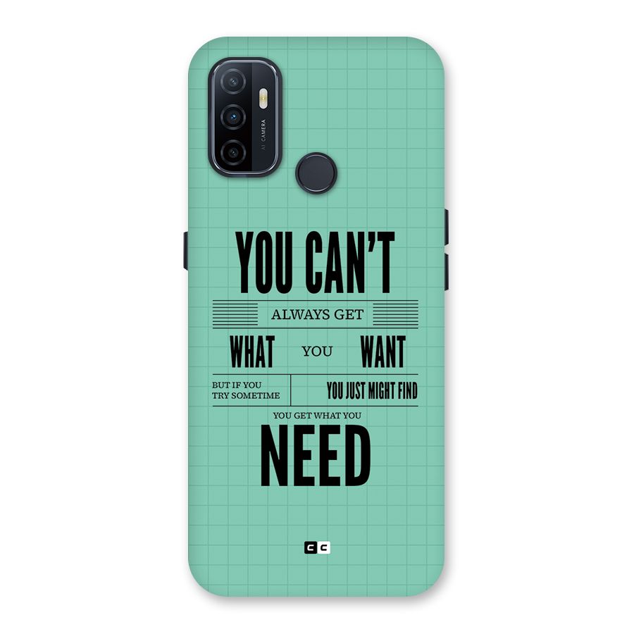 Cant Always Get Back Case for Oppo A32