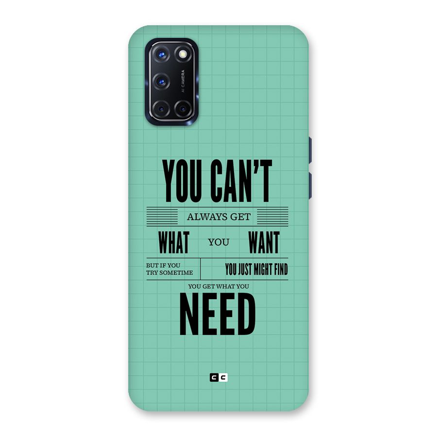 Cant Always Get Back Case for Oppo A52