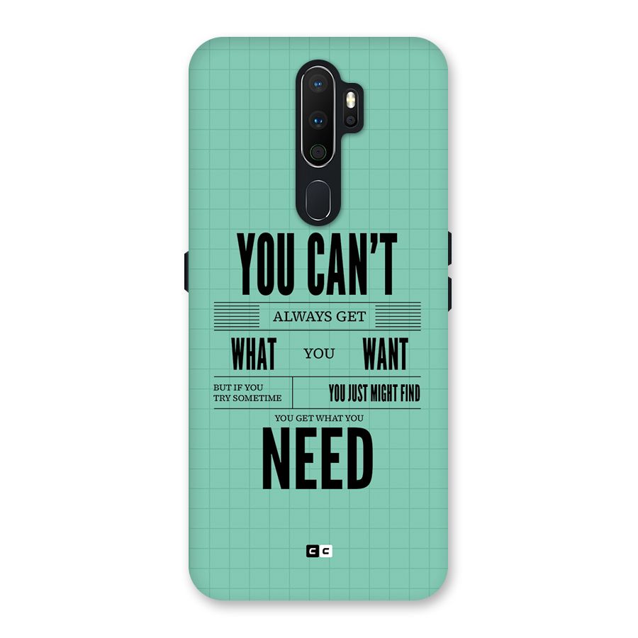Cant Always Get Back Case for Oppo A5 (2020)