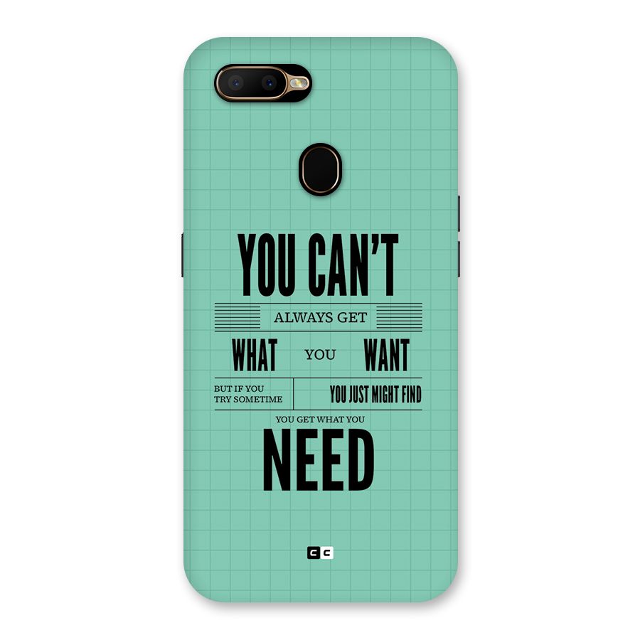 Cant Always Get Back Case for Oppo A5s