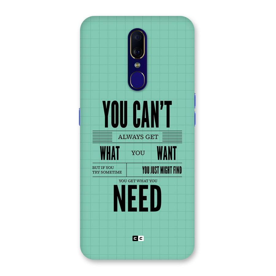 Cant Always Get Back Case for Oppo A9