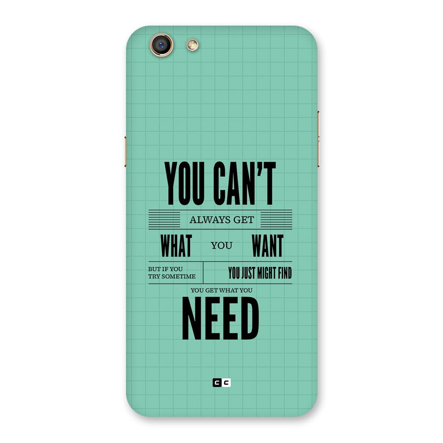 Cant Always Get Back Case for Oppo F3