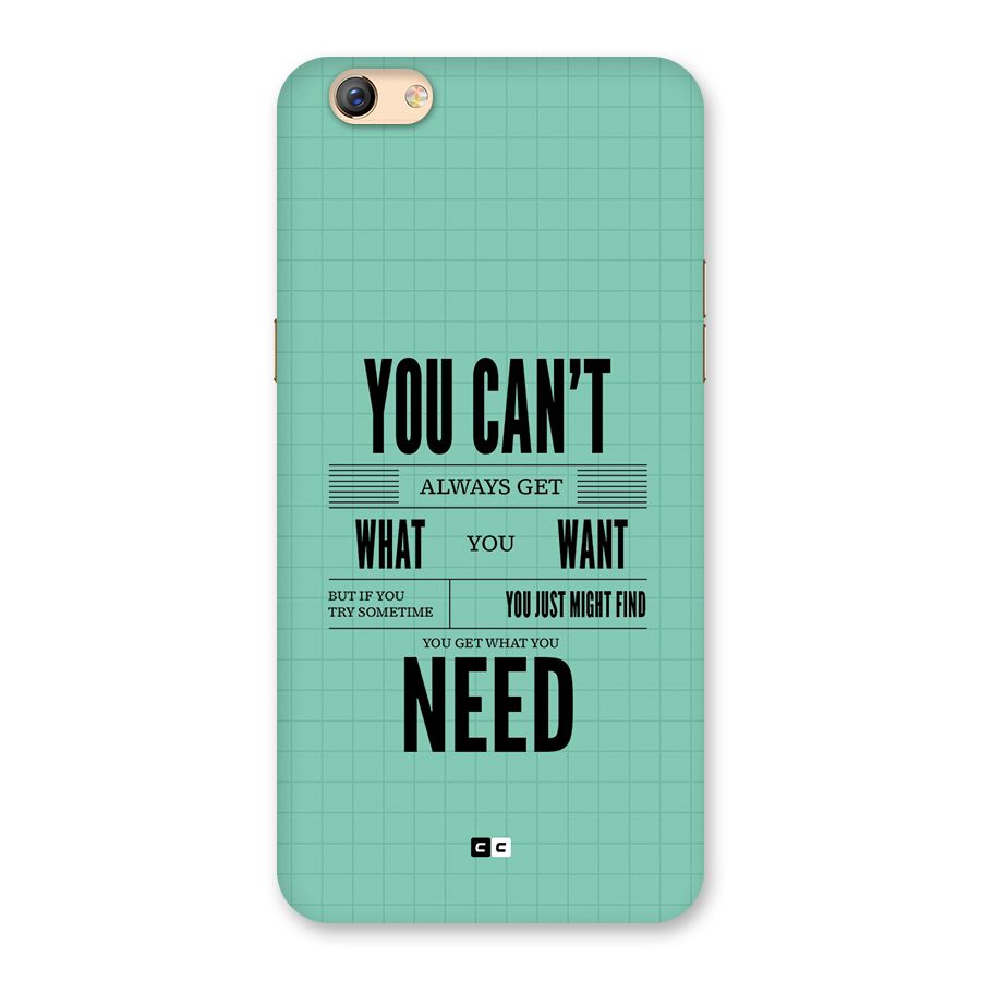 Cant Always Get Back Case for Oppo F3 Plus