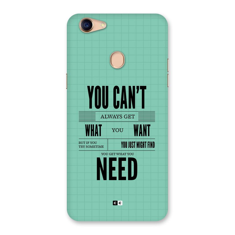Cant Always Get Back Case for Oppo F5