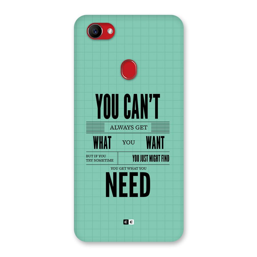 Cant Always Get Back Case for Oppo F7
