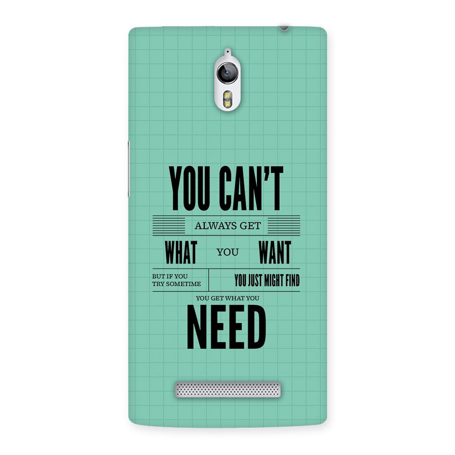 Cant Always Get Back Case for Oppo Find 7