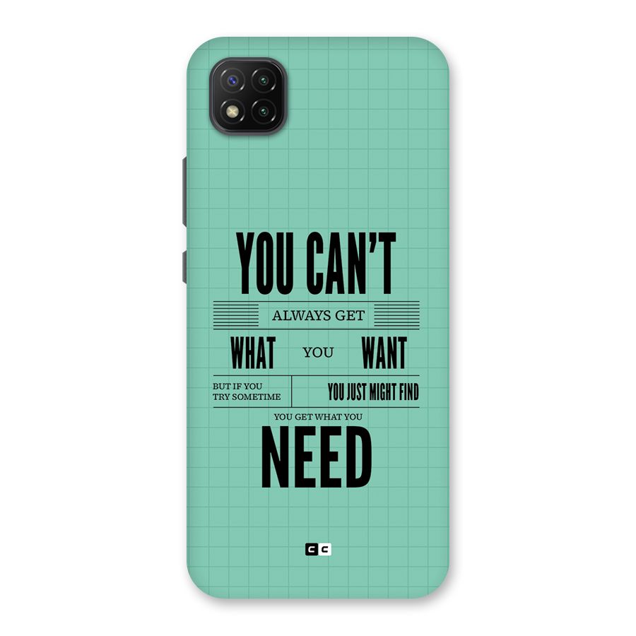 Cant Always Get Back Case for Poco C3