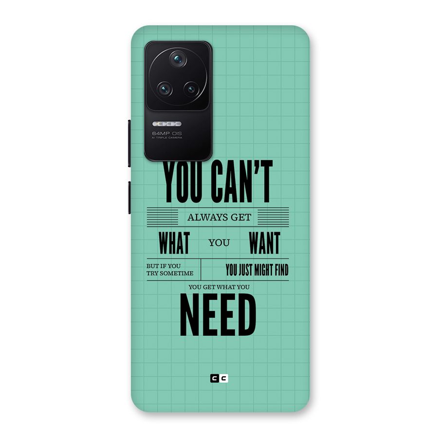 Cant Always Get Back Case for Poco F4 5G