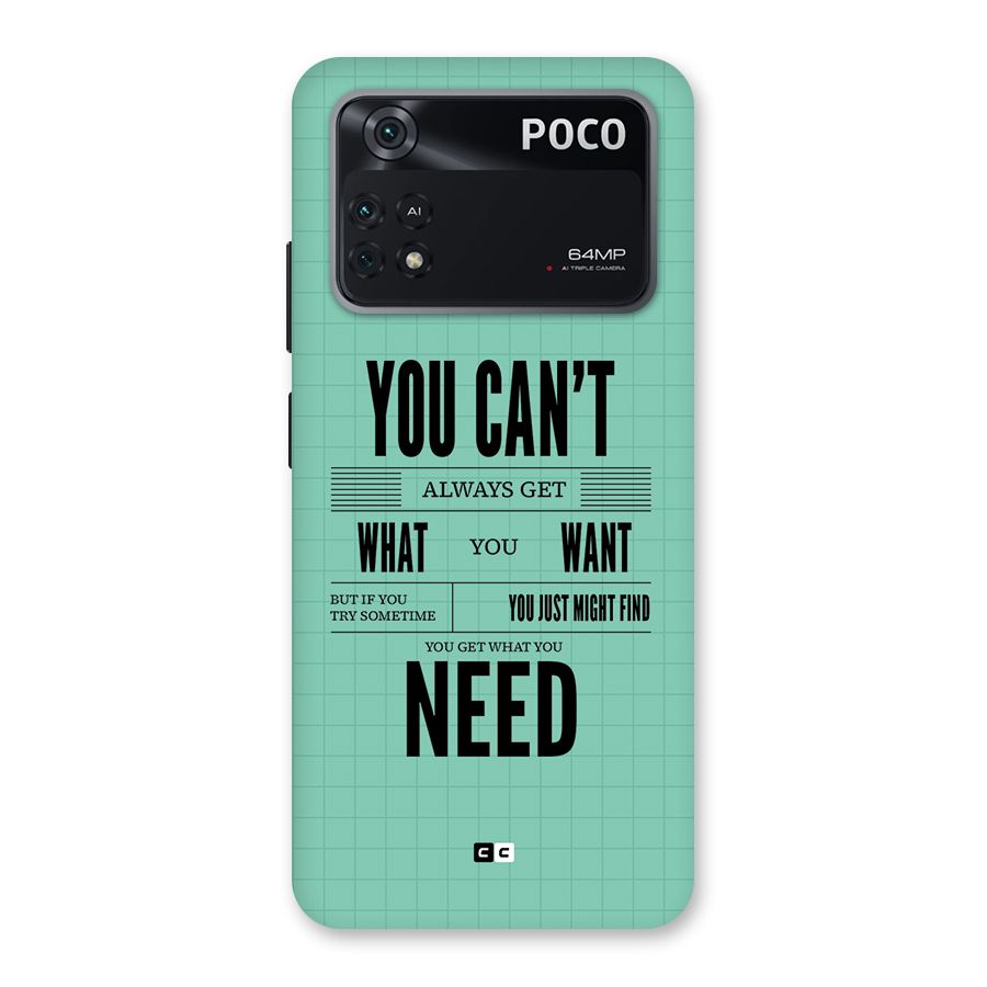 Cant Always Get Back Case for Poco M4 Pro 4G