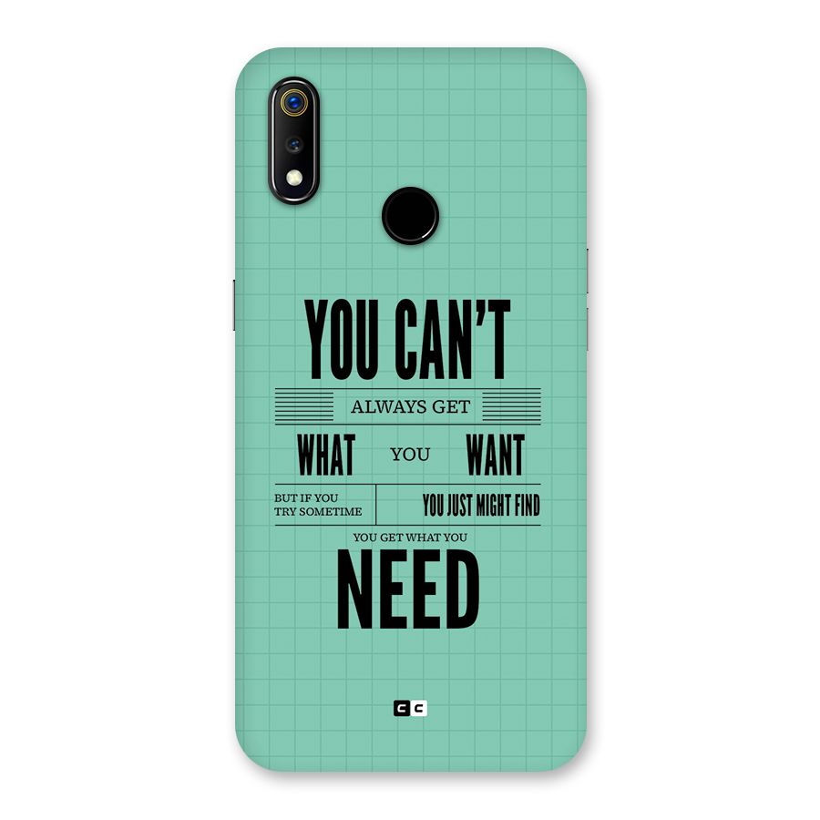 Cant Always Get Back Case for Realme 3