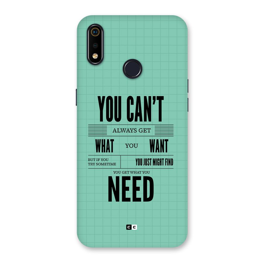 Cant Always Get Back Case for Realme 3i