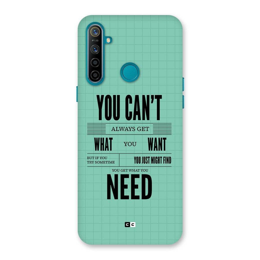 Cant Always Get Back Case for Realme 5i
