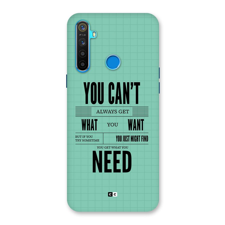 Cant Always Get Back Case for Realme 5s
