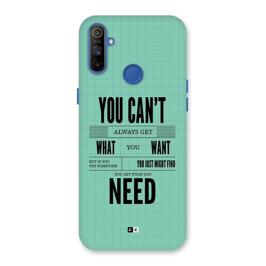 Cant Always Get Back Case for Realme Narzo 10A