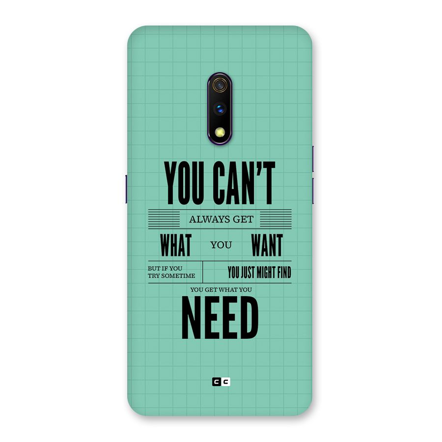 Cant Always Get Back Case for Realme X