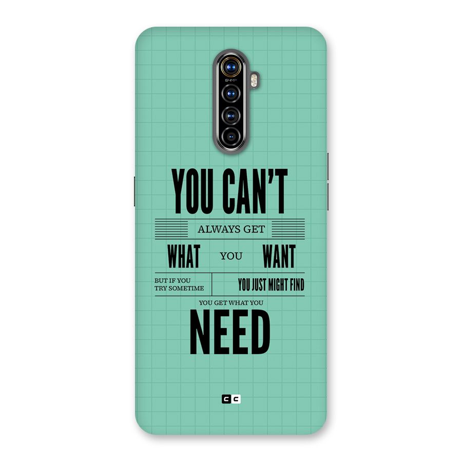 Cant Always Get Back Case for Realme X2 Pro