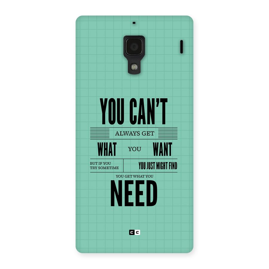Cant Always Get Back Case for Redmi 1s