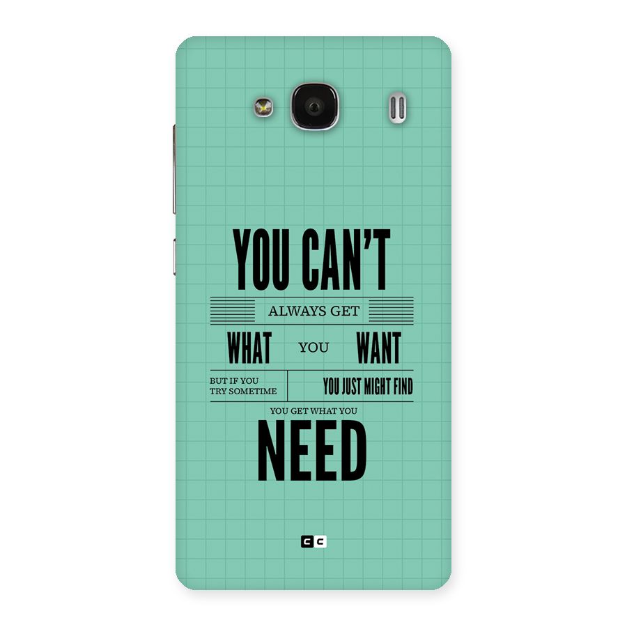 Cant Always Get Back Case for Redmi 2s