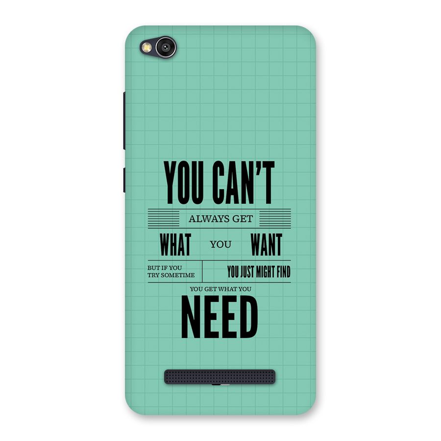 Cant Always Get Back Case for Redmi 4A
