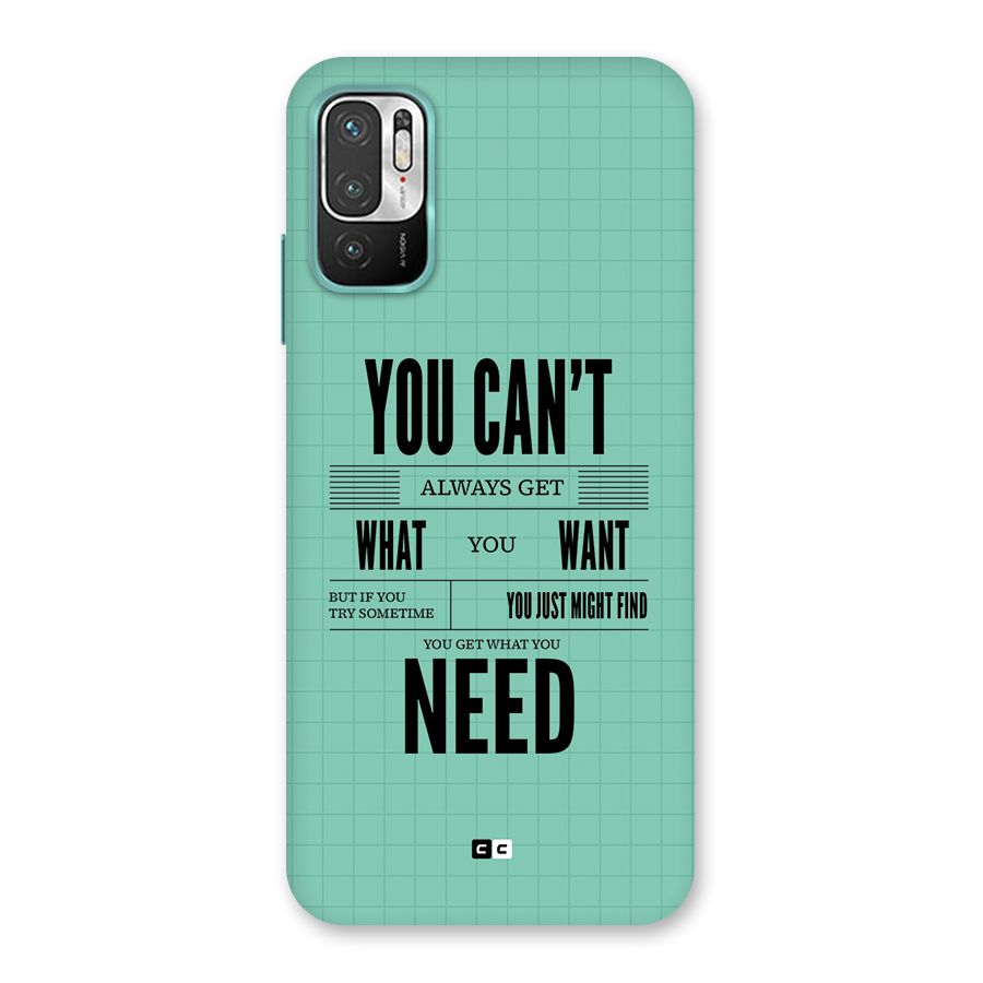 Cant Always Get Back Case for Redmi Note 10T 5G