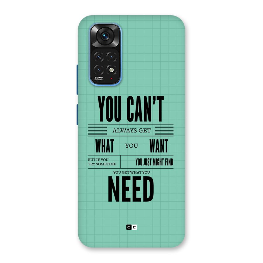 Cant Always Get Back Case for Redmi Note 11S
